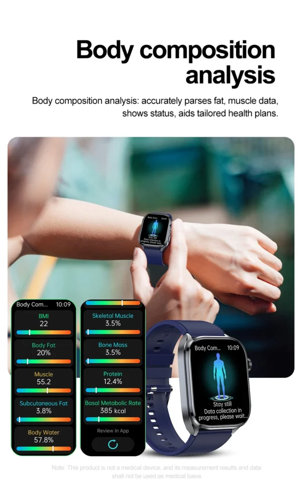 S61c0c3270c19410e95ccdd358df655c3z-1.webp 2025 New AI Diagosis ECG Health Smart Watch Men Blood Pressure Lipid Uric Acid AI-GPT Intelligent Q&A Health Smartwatch For Men