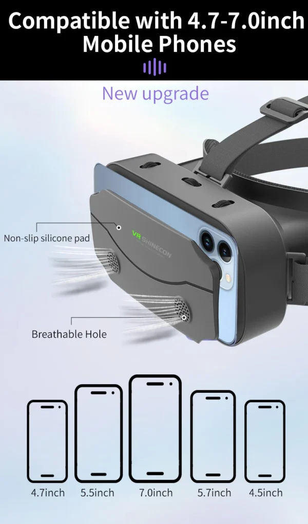 S62274ce0d13144a5affef007e0fe33a47-1.webp VR Glasses 3D Viar Phone Virtual Reality Headset Helmet Devices Smart Lenses Goggles For Smartphones Cell Hedset Mobile Game Set