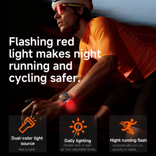 S62645edf639244f79a04a70ecda9829a6.webp 2026 Military Smartwatch 2.01''Color Screen Outdoor Sports Watch for Men SOS Red Alarm Flashing Flashlight Health Monitor IP68