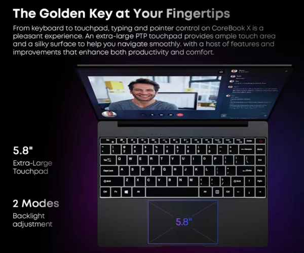 S62d29e9febe941dd808fa595c598afd9x.webp CHUWI CoreBook X AMD R5-7430U Business Laptop 6 Cores 14.1 inch 2K IPS Screen 16GB DDR4 RAM 512GB SSD UP to 4.3 Ghz Notebook