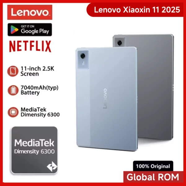 S65609e292d2e4afeb7c7c48bace86489y.webp Lenovo Xiaoxin Pad 2025 11'' MediaTek Dimensity 6300 Learning Tablet ROM 2.5K Display Dolby Atmos 7040mAh Android Wifi Tablet PC