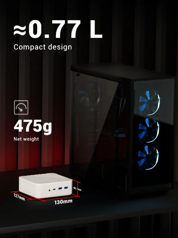FIREBAT AM02 MINI PC AMD Ryzen 5 7430U Windows 11 Mini PC 16GB DDR4 3200MHz 512GB SSD Wifi 6 BT5.2 HDMI 2.1 Desktop Computer