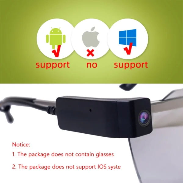 S677ca56097574e169a753f76cfa2bd214.webp Mini Video Camera for Glasses Unboxing Content Suitable Compact Camera for Android Phones