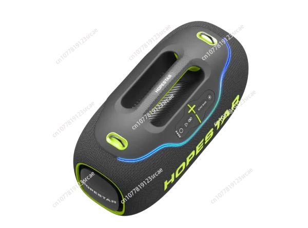 High Quality Hopestar A80 Subwoofer - Portable RGB Speaker with IPX6 Waterproof, Mini Microphone & Rechargeable Battery