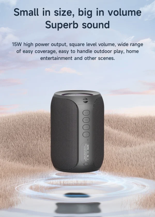 S6a56b8254ef840e5bb9f1c53a66cbca5O.webp Zealot S32 pro Bluetooth Wireless Outdoor Portable Subwoofer Speaker Waterproof IPX6 Dual Pairing 3600mAh Wireless Speaker