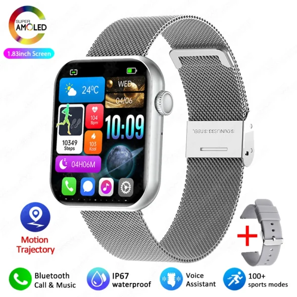 S6b8180d9322c488fa49d4f29ef378efaL.webp 2025 New Smart Watch Full Touch Screen Bluetooth Call AI Voice Heart Rate Waterproof Watches Sports Bracelet Smartwatch Women