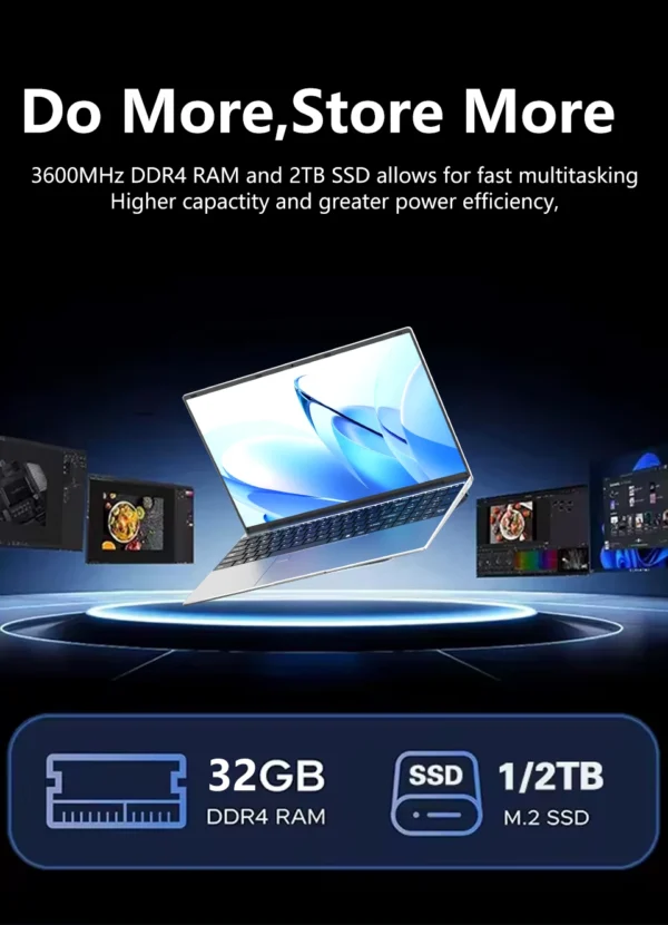 S703a24dcf97842a080522b2a0599695bk.webp NEW 15.6" Laptop Intel Core I9-9900 32GB 2TB Windows 11 Gaming Computer PC Gamer Office Study Ultra Slim Notebook 1920*1080 HD