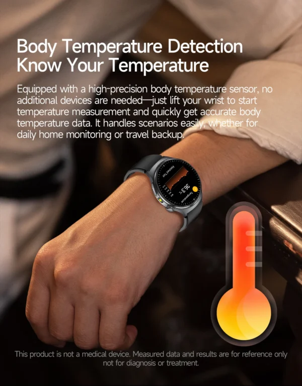 S71a0658b9aeb4825865998618e833d220-1.webp 2026 New Accurate Blood Lipid Uric Acid Test Smart Watch Men Women ECG Blood Pressure Body analysis Voice Call Health Smartwatch