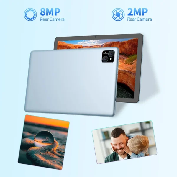 S71dbbf34a5cd4c41899bc1cc4fdaca38F.webp PRITOM TAB11 Android 14 Tablet, 10 Inch, Octa-Core, 5G WiFi6, 128GB, 8000mAh, HD IPS Display, Dual Camera, Bluetooth, FM, TYPE C