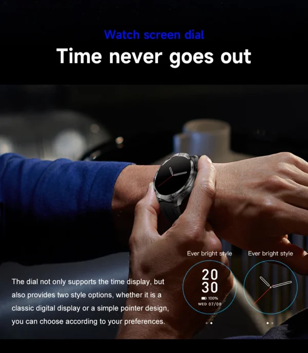 S72d820b026e3487dbbec5a9a0d915004l.webp 2026 New Sapphire Screen Smart Watch 1.85-inch Ultra HD AMOLED GPS Bluetooth Call NFC Compass IP68 Sports Fitness Smart Bracelet