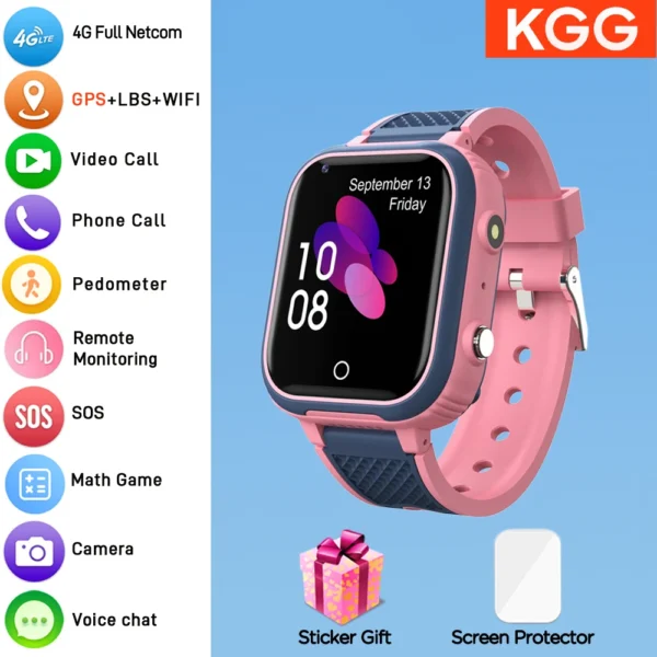 S7428fe95996549b4ae8cb1e4b68372d7d-3.webp GPS Tracker 4G Real-Time Location Tracking Video Call,Camera, Games, SOS Call Watch for Children Kids Smartwatch for Boys Girls