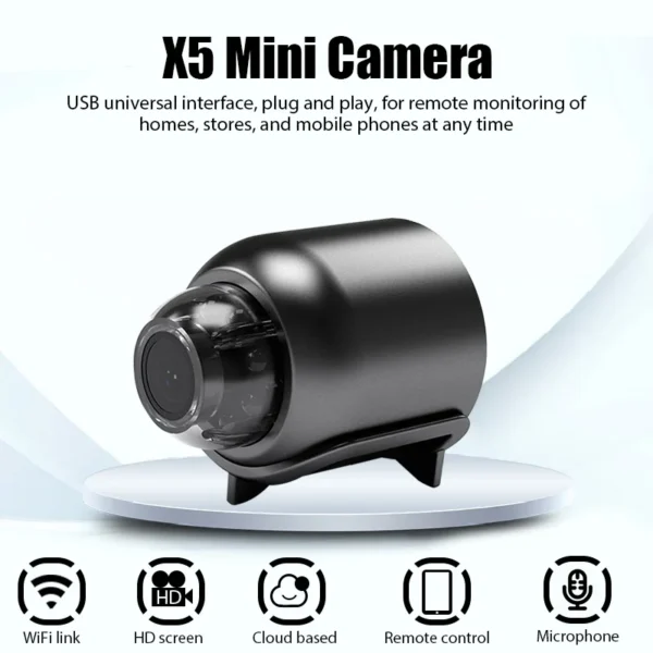 S744bdfb56d4c4ad79fed3b64f83a1565E.webp Mini Camera Clear Night Vision Lightweight Portable Premium Cams Motion Detection Wireless WiFi Surveillance Camera For Kids Pet