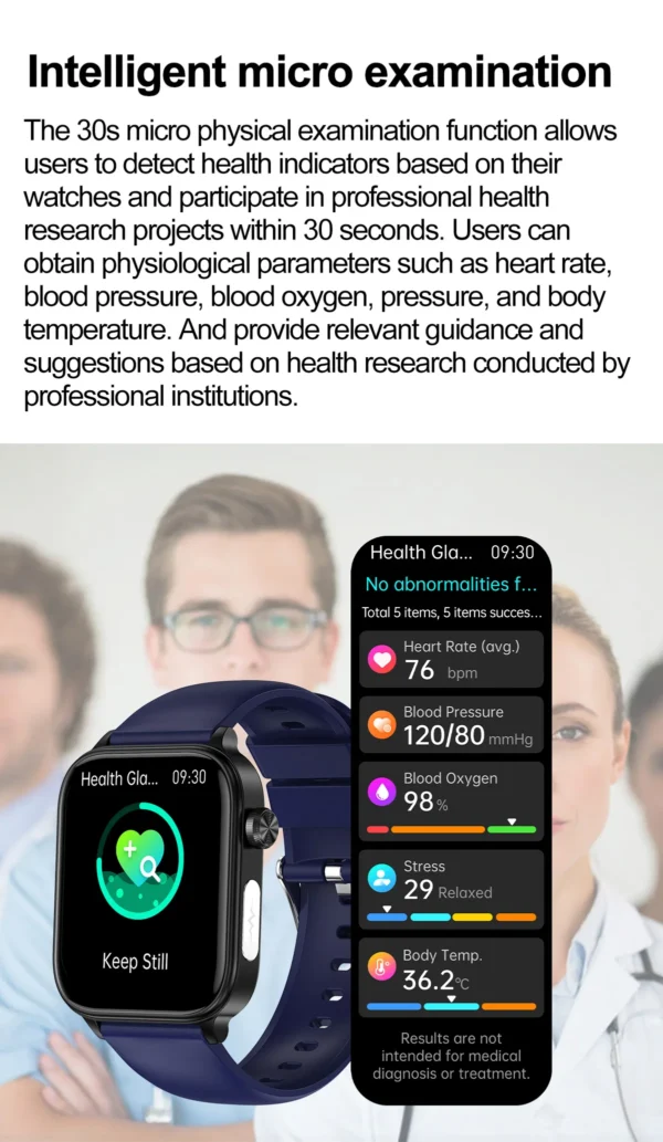 S74c645b8d7304124b2c450bb38b85724f.webp 2025 New For XIAOM1 ECG+PPG Blood Fat Uric Acid Health Smartwatch Men Women Heart Rate Blood Pressure Bluetooth Call Smart Watch