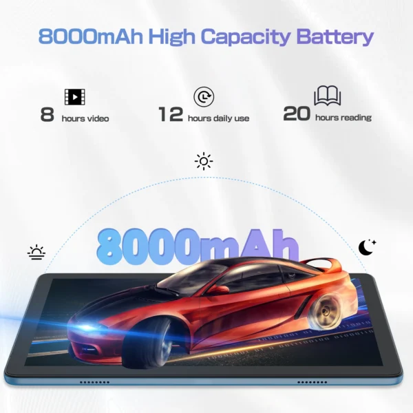 S7586fdbef4024f4cbe83678334bee2bb5.webp PRITOM TAB11 Android 14 Tablet, 10 Inch, Octa-Core, 5G WiFi6, 128GB, 8000mAh, HD IPS Display, Dual Camera, Bluetooth, FM, TYPE C