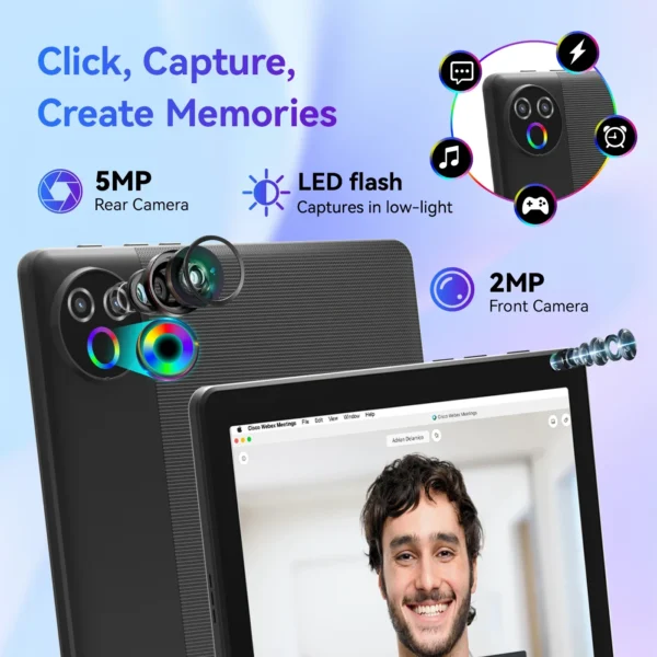 S76660abca9e24ae7be651664db03b455J.webp URAO Android 15 Tablet 10.1 Inch 20GB RAM 64GB ROM 5-core Dual Camera Tablets PC Set Keyboard/Case/Mouse/Stylus/Headphone