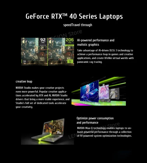 S777eec1caa7047b3ad6a07a48da0065dC.webp Lenovo LEGION Y7000P 2024 Gaming Laptop 14th Core i7-14650HXGraphics RTX 4050/4060 16-inch 165Hz Screen Notebook PC