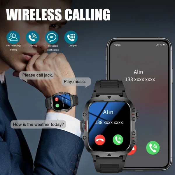 S78d483b3a8134a26baad789255c508cbp.webp Smart Watch with LED Light, wireless calling /dial, Multi-Sport Modes, Call & Message Alerts, Custom Wallpaper, Compatible