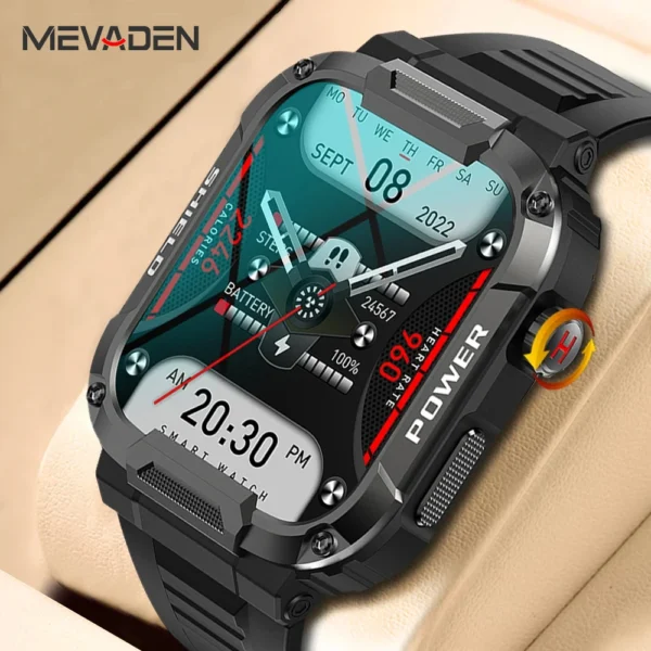 S78e59087be9b408ca10fd534a89f9e0dB.webp MEVADEN 1.85 inch Outdoor Military Smart Watch Men Bluetooth Call Smartwatch Waterproof Sports Fitness Watches for Android IOS