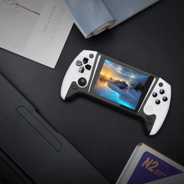 Gaming Console 3.5inch LCD Screen Built-in 500 Games Nostalgic Game Console TV Connect 1200mAh for Kids Adults for Single Player