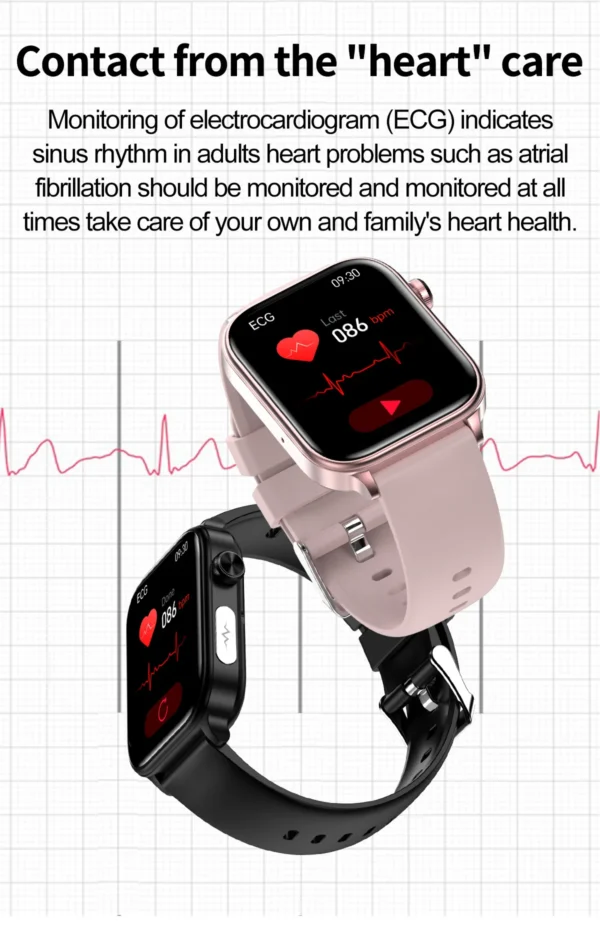 S7c723de349b94c7f867ae0fc50065d5ep.webp 2025 New For XIAOM1 ECG+PPG Blood Fat Uric Acid Health Smartwatch Men Women Heart Rate Blood Pressure Bluetooth Call Smart Watch