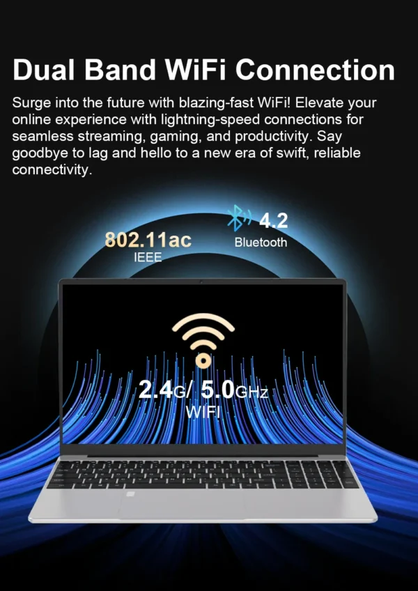 S7e255f76124b4df68766d0307d7c3fc9F.webp 15.6" Laptop Computer Intel Celeron N4000 Notebook PC Fingerprint Unlock Windows 11 Pro 16GB RAM 512GB 1TB SSD HD 1080P Laptops