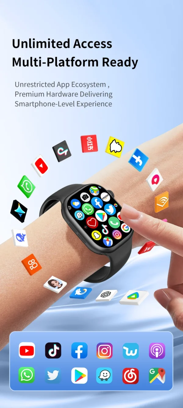 S7ead7f255b944e3d9e7f92c6508dd9c9B.webp VP39 5G Smartwatch S11 Plus 5G LTE Android 12.0 Smart Watch With 190° Rotating Camera GPS WIFI Compass Play Store Sim Card Slot