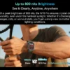 Blackview W70 Pro Outdoor Sport Smart Watch, IP68 Waterproof Smartwatch 2.01-inch TFT Screen, 900mAh Battery, Bluetooth Talking