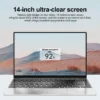 S7edd037c868e477187700ff2fe281bb37.webp 14.1" Ultra Slim Laptop 16GB RAM 2TB SSD Intel N3700 Notebook Gamer 1920*1080 Display Office Study Computer PC Windows 11 Pro