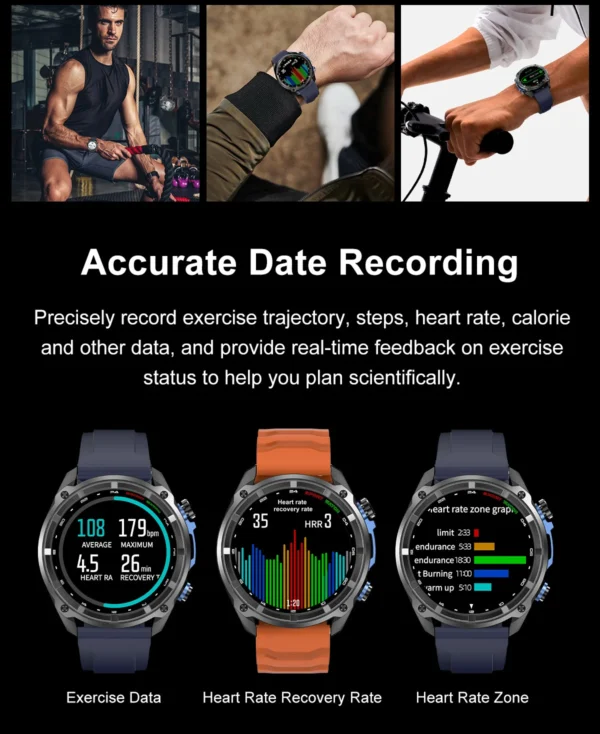 S7f07202edcb845fd8a48cda0bae14b6dJ.webp 2025 Military Offline map 1000mAh Battery Smart Watch 4GB Big Memory GPS Navigation MP3/MP4 Player Swim Sports trackr Smartwatch