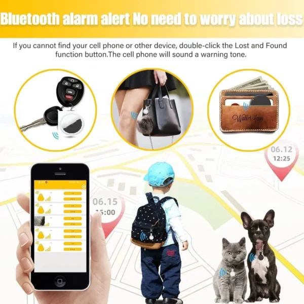 S7f0885f8123440d0a667c69feebefb81p.webp GPS Mini Tracker GPS Locator GPS Smart Car Work For isearcing Smart Finder Key Finder Children Locating Tracker Pet Tracker GPS