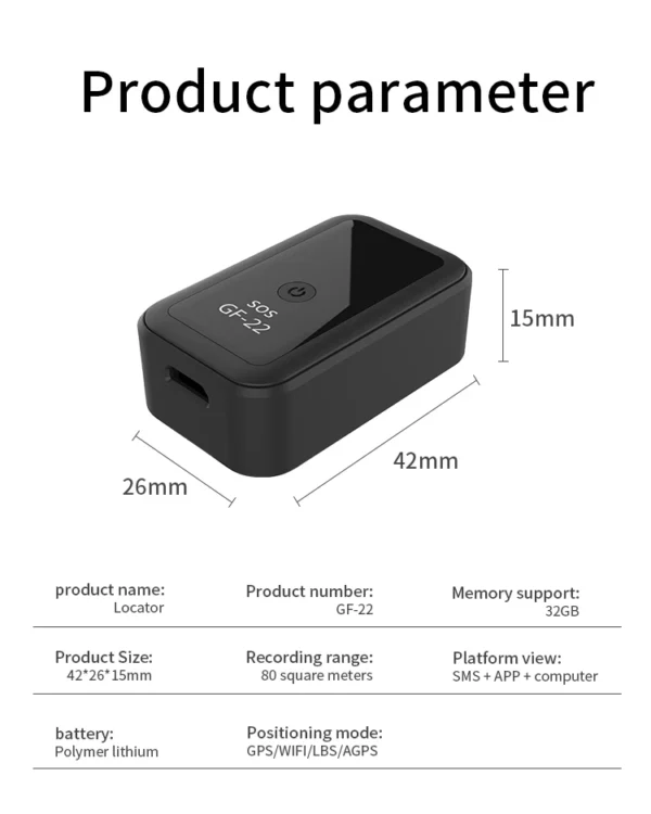 S7fb31b0080b34551a5cdd69b7023bdcbL-1.webp GF22 locator GPS Beidou positioning pet elderly children car anti loss anti-theft device GPS tracking high precision