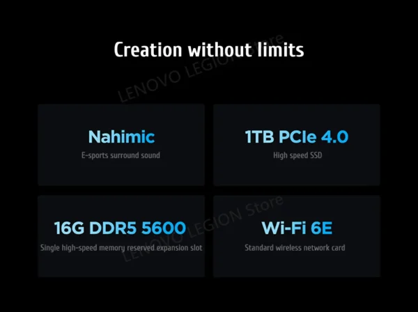 S7fc421f98ebc4568a7382f3c488c3950g.webp Lenovo Legion Y9000P Gaming E-Sports Laptop 2024 RTX 4060 Intel i9-14900HX 16" 16/32/64G RAM 1/2T SSD 2.5K 240Hz Notebook PC