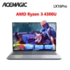 ACEMAGIC LX16Pro Laptop Computer AMD Ryzen 3 4300U Windows Laptop 16-in IPS 16GB DDR4 512GB NVMe SSD Numeric Keyboard