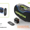 High Quality Hopestar A80 Subwoofer - Portable RGB Speaker with IPX6 Waterproof, Mini Microphone & Rechargeable Battery