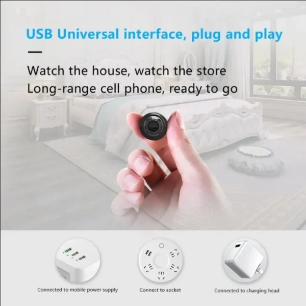 Mini Camera 1080P HD Wifi Night Vision Motion Detection Video Camera Home Security Camcorder Audio Video Recorder No Memory Card