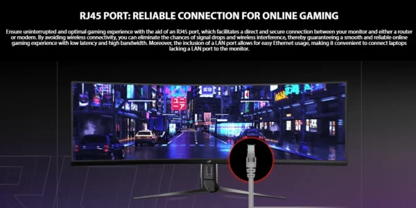 ASUS ROG Strix XG49WCR 49'' 5120x1440 Curved Fast IPS Monitor with 165Hz of Refresh Rate 450cd/m2 of Brightness USB Type-C