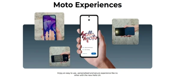 S86959eff07ca41479f8b52bc058af6fem.webp Motorola Moto Razr 50 Ultra Snapdragon8s Gen3 6.9" POLED Folded Screen 165Hz 50MP 45W Fast Charge NFC IPX8 Original Mobile phone