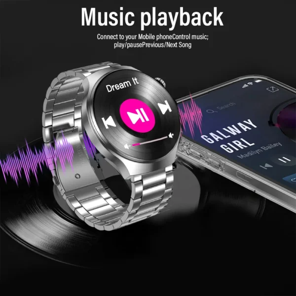 S875305adb1034dfe84e7d5a63bbc09caM-1.webp G.L Wear 2025 New Men's Smart Watch HD Display Health Tracking Bluetooth Calling Voice Assistant Sports Smartwatch