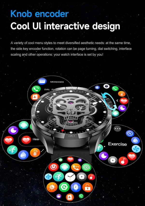 S87d9b3d263c04fdfbeb119ecbbcc7c98d.webp 2026 New Sapphire Screen Smart Watch 1.85-inch Ultra HD AMOLED GPS Bluetooth Call NFC Compass IP68 Sports Fitness Smart Bracelet