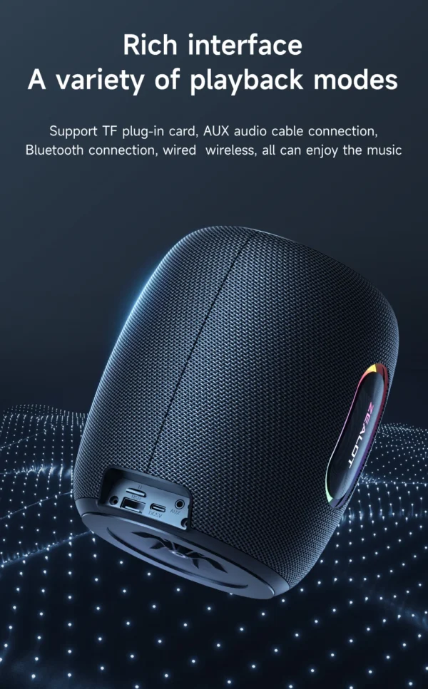 Zealot-S64 Bluetooth Speaker 50W Bluetooth 5.2 Wireless Speakers,360 Degree Surround Sound, IPX6 Waterproof, 20H Playtime