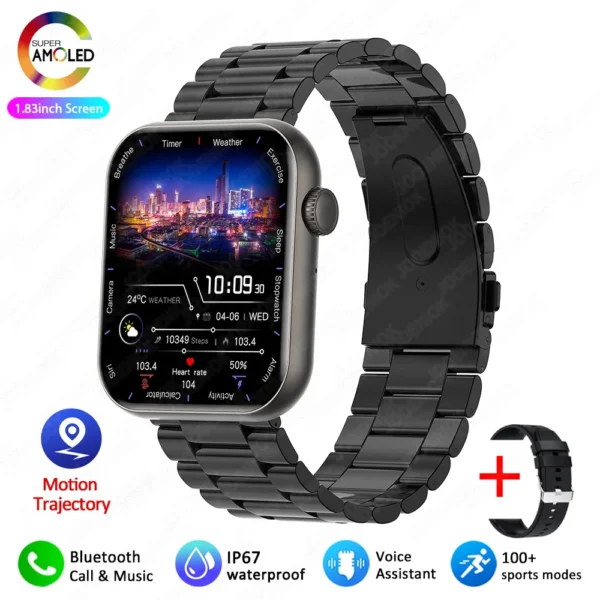 S88e54513959c4137a8e9cf9047fa26b29.webp 2025 New Smart Watch Full Touch Screen Bluetooth Call AI Voice Heart Rate Waterproof Watches Sports Bracelet Smartwatch Women