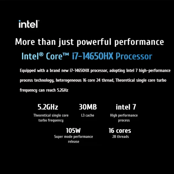 S89ec1d7c76ca4d2ca1780b672e821d2fg.webp Lenovo LEGION Y7000P 2024 Gaming Laptop 14th Core i7-14650HXGraphics RTX 4050/4060 16-inch 165Hz Screen Notebook PC