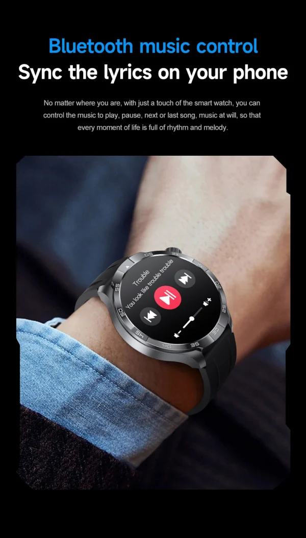 S8a1d148ea27f42a38d8afbc61258ddb61.webp 2026 New Sapphire Screen Smart Watch 1.85-inch Ultra HD AMOLED GPS Bluetooth Call NFC Compass IP68 Sports Fitness Smart Bracelet