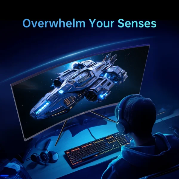 S8bf419852b74467d96e3facc61383809u.webp KTC 32 inch 240Hz Curved Gaming Monitor 1500R 1080P 125% sRGB 1ms, Freesync/G-sync HDR10,HDMI/DP/USB Ports VESA,Tilt Adjustable,