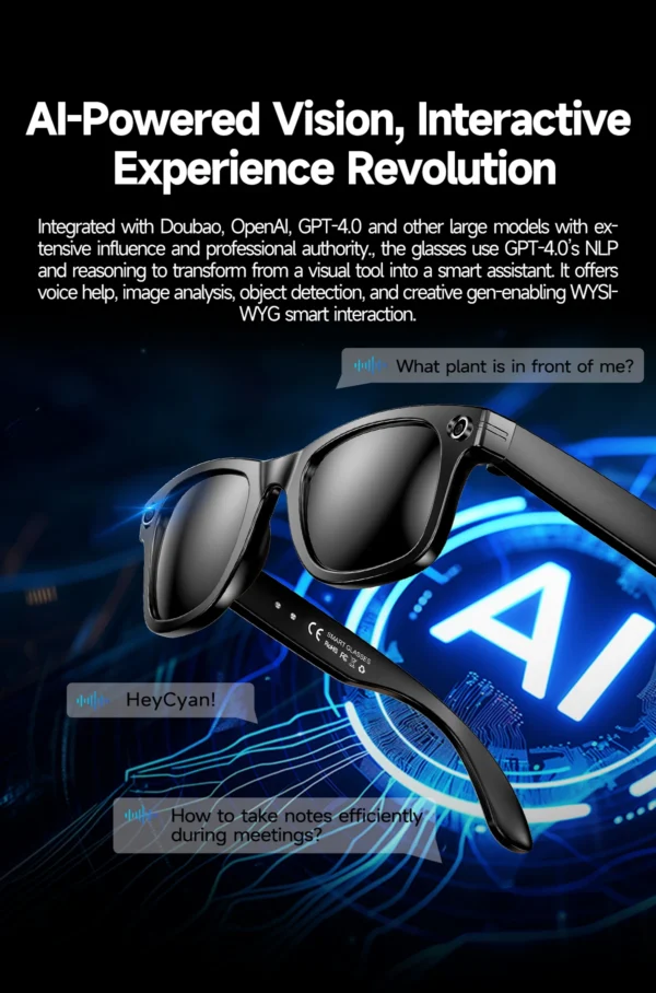 S8f9e4aedeaab482d9e13be30de0f6aebt.webp New 800W Camera AI Glasses Men Color-Changing Smart Translation Glasses Photo Video Recording Waterproof Call Smart Sunglasses