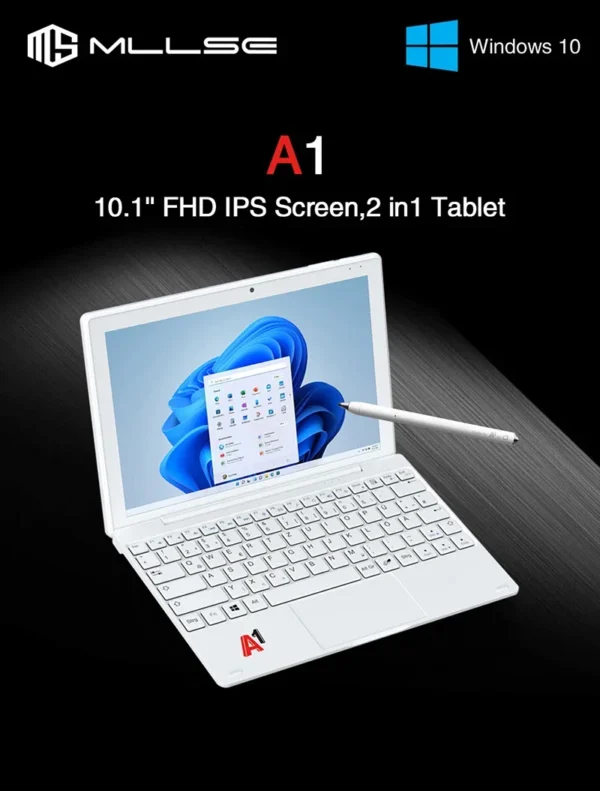 S90462cf777814ffb91d5ce05df65e22eq.webp MLLSE 2 In 1 Tablet PC Windows 10 8GB DDR4+128GB SSD Intel N5030 10.1inch IPS Screen WIFI Mobile Office Tablet PC with Keyboard