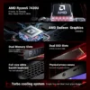 Firebat Laptop AS1 AMD R5-7430U 16GB DDR4 512GB SSD 15.6 Inch IPS Windows 11 Type-C WIFI6 Backlit Full-size Keyboard Notebook