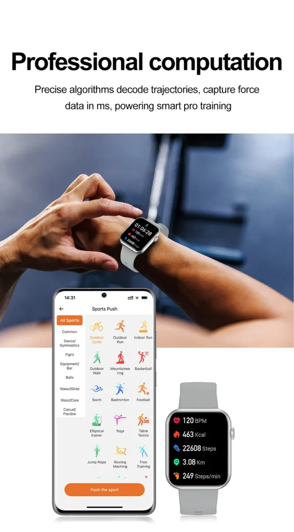 S9126d1b9c4704c57a8a4be245b10ff7dJ.webp 2025 New Smart Watch Full Touch Screen Bluetooth Call AI Voice Heart Rate Waterproof Watches Sports Bracelet Smartwatch Women