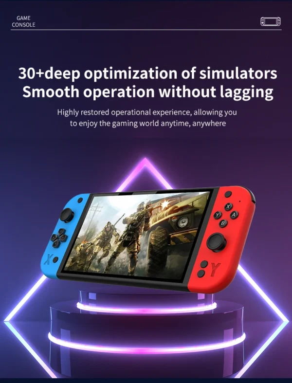 G90 7 inch 64GB 4000mAh high definition arcade handheld game console for PSP/PS1 nostalgic retro TV game controller