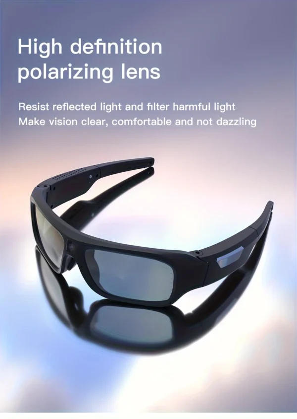 4K HD camera glasses video smart glasses, outdoor mini camera, human body camera, cycling recorder camera, suitable for cycling
